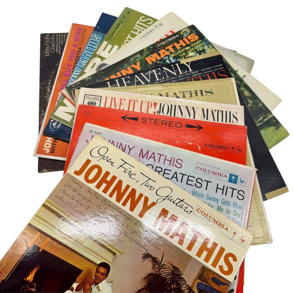 Johnny Mathis Vinyl LP Record Lot of 12 Columbia Mercury Albums‎ Vintage